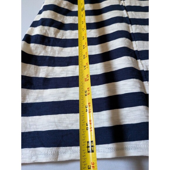 J. Crew Dress Womens M Blue Stripes Cotton Tank Sundress Beach Cover Resort NWT - Picture 9 of 10